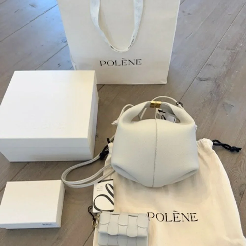 Polene BERI Edition Textured Grain Handbag Crossbody and Neiti Card Holder NWT - Picture 2 of 6